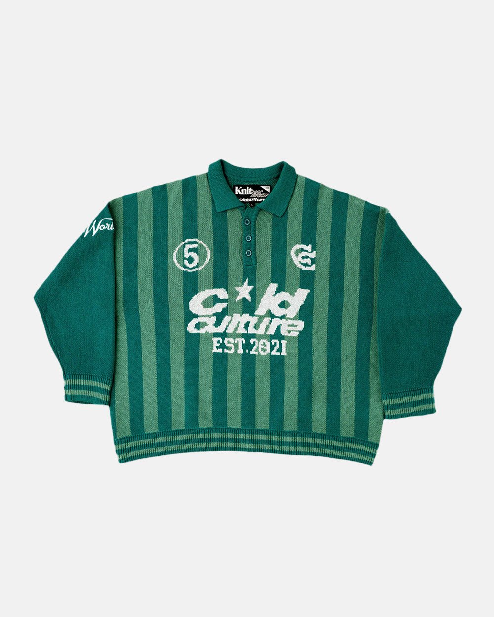 SUDADERA DE PUNTO CON CUELLO ESTRUCTURADO DE PUNTO VERDE MUSGO
