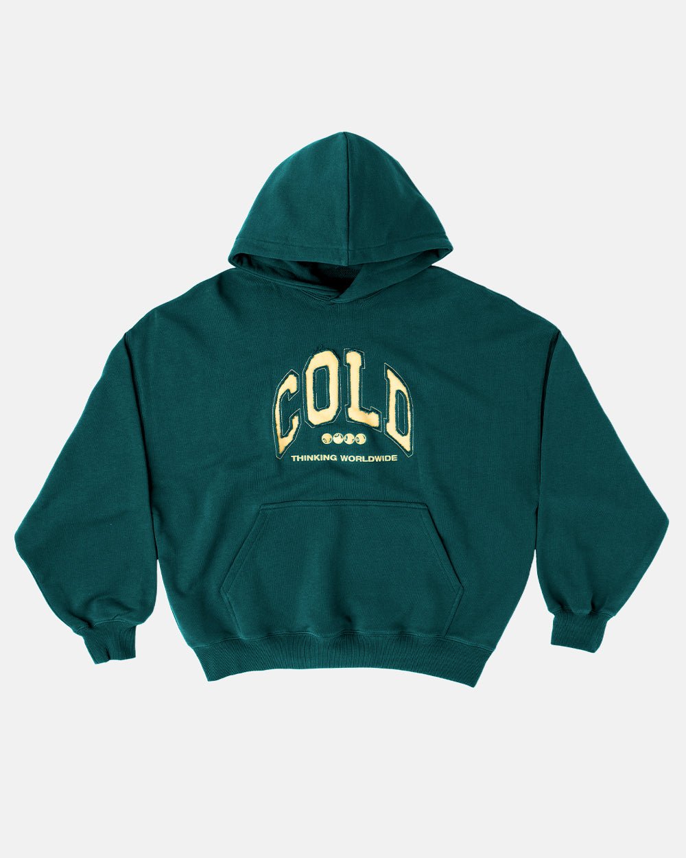 SUDADERA UNIVERSITARIA CON CAPUCHA VERDE BRITÁNICA