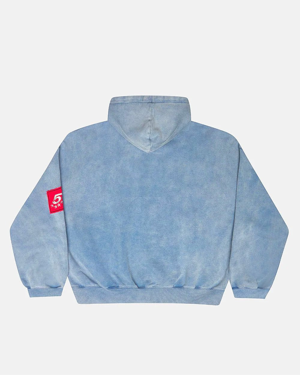 Sudadera con capucha y cremallera Walker, color añil lavado