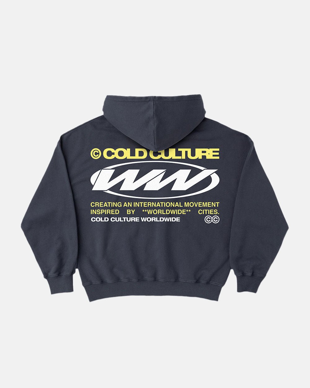 SUDADERA CON CAPUCHA WORLDWIDE CIRCLE AZUL OSCURO