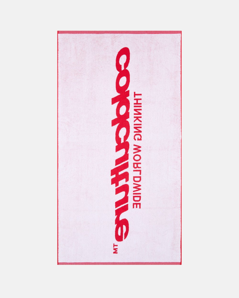 TOALLA MUNDIAL ROJO VÍVIDO Y BLANCO